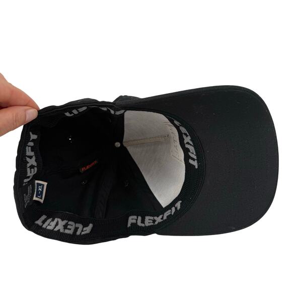 METAL MULISHA Black Fitted FlexFit Baseball Cap Hat L/XL Logo Patch Clean - Picture 3 of 4